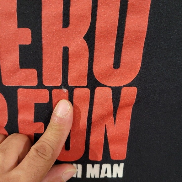 One Punch‎ Man Shirt Mens Extra Large Black Adult Swim Nerd Retro Graphic Tee - Picture 6 of 10
